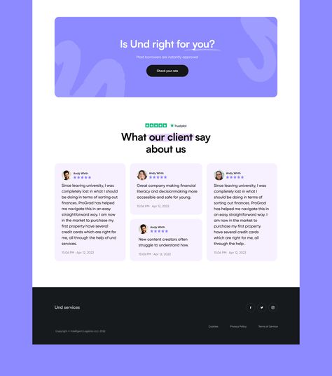 Testimonial Page Design, Reviews Web Design, Testimonials Web Design, 2024 Graphic, Illustrator Design Tutorial, Desktop Design, Web Design Agency, Web Layout Design, Marca Personal