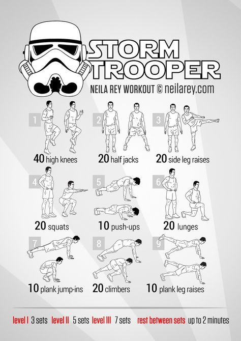 Storm Trooper work out Mandalorian Workout, Star Wars Workout, Standing Leg Raises, Batman Training, Batman Workout, Nerdy Workout, Neila Rey Workout, Neila Rey, Hero Workouts