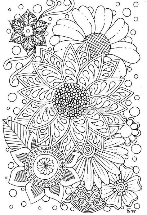 design for adults to color Book Page Flowers, Adult Colouring Printables, Pattern Coloring Pages, Free Adult Coloring Pages, Colouring Printables, Printable Adult Coloring Pages, Adult Coloring Book Pages, Flower Coloring Pages, Flower Doodles