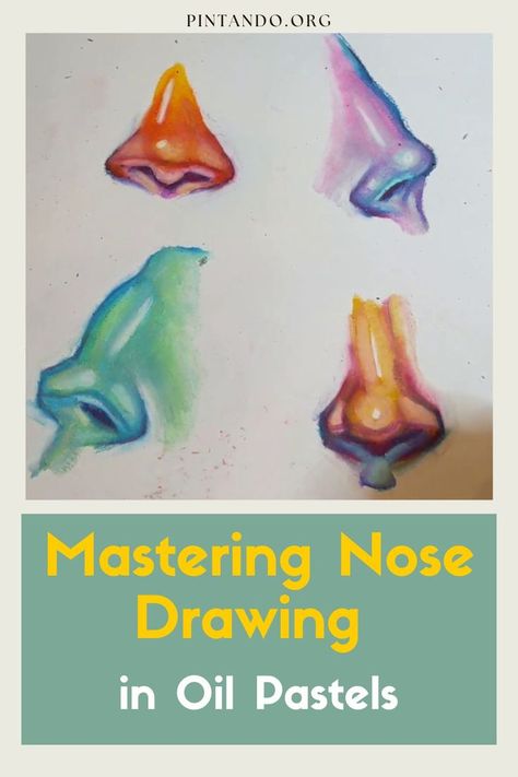 Explore the world of art with our latest tutorial: 'How I Draw Noses in Oil Pastel'! Whether you're a seasoned artist or just starting your creative journey, this step-by-step guide will unlock the secrets to capturing the intricate beauty of the nose in your portraits. Join us as we delve into the rich and vibrant world of oil pastels, and learn how to infuse your artwork with emotion and depth. Discover the artistry behind every stroke, texture, and shading, and watch your skills... Oil Pastel Step By Step, Draw Noses, Nose Drawing, Oil Pastel Paintings, Colorful World, World Of Art, Oil Pastels, Drawing Lessons, Step By Step Drawing