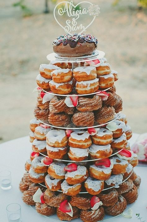 Doughnut wedding cake    #wedding #weddings #weddingideas #aislesociety #weddingtrends #2018weddings Doughnut Wedding Cake, Donut Bar Wedding, Donut Wedding Cake, Donut Wedding, Donut Display, Donut Cake, Country Wedding Cakes, Wedding Donuts, Wedding Cake Recipe