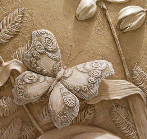 Drywall Art, Plaster Crafts, Plaster Wall Art, Clay Wall Art, Slab Pottery, Relief Sculpture, Plaster Art, Wall Molding, Pottery Sculpture