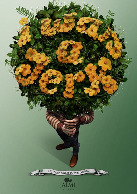 AIMI Flowers: Jerk Brazil Art, Digital Advertising Design, Creative Advertising Campaign, Print Advertising, Creative Ads, Advertising Poster, Print Magazine, Creative Advertising, Print Ads