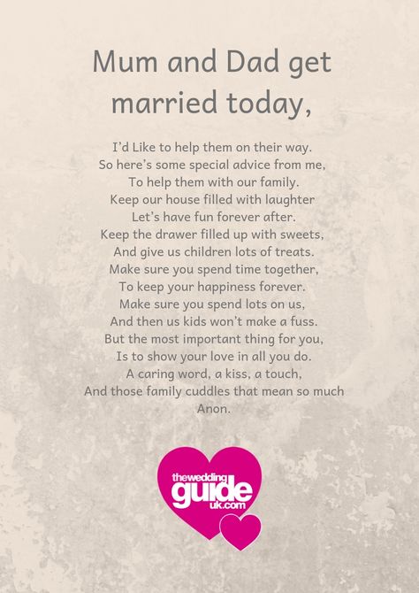 Wedding Poems Reading, Parents Poem, Wedding Reading, Wedding Ceremony Readings, Reading Poems, Wedding Quote, Wedding Readings, Wedding Poems, Parents Wedding