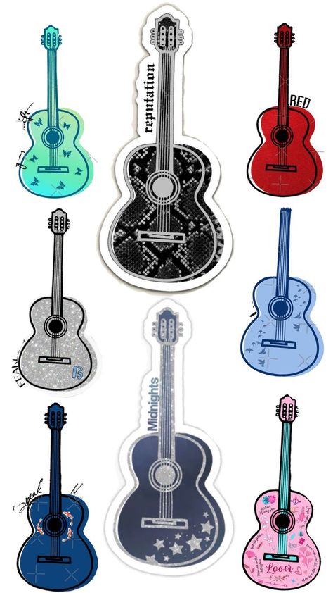 Taylor Swift Guitar, Different Eras, Taylor Swift Eras, Taylor Swift, Swift, Guitar