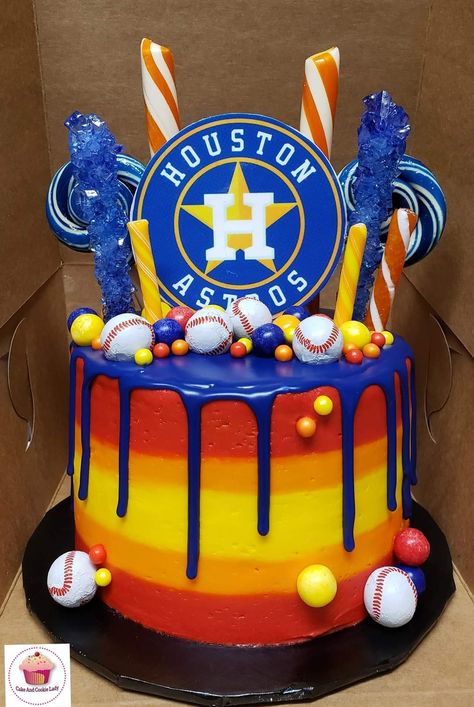 Astros Cake, Texans Cake, Birthday Cake Pinterest, Farm Birthday Cakes, Poker Cake, Sprinkles Birthday Cake, Red Birthday Cakes, Edible Image Cake Topper, Photo Cake Topper