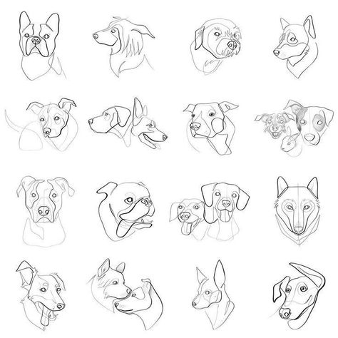 Tatoo Dog, Line Artist, One Line, Art Print Black And White, Geometric Dog, Dog Line Art, Kunst Tattoos, Dog Wall Decor, Dog Art Print