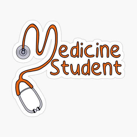 Medicine Stickers Medical, Med Student Stickers, Medicine Stickers, Med Stickers, Sticker Design Ideas, Medicine Design, Med School Student, Medicine Art, Medicine Logo