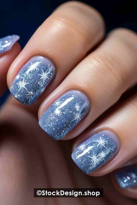 Night Nail Designs, Cold Weather Nails, Nails Winter Wonderland, Fall Baddie Nails, Business Nails, Snowy Night, Nails Ideas, Nails Art, Nail Designs