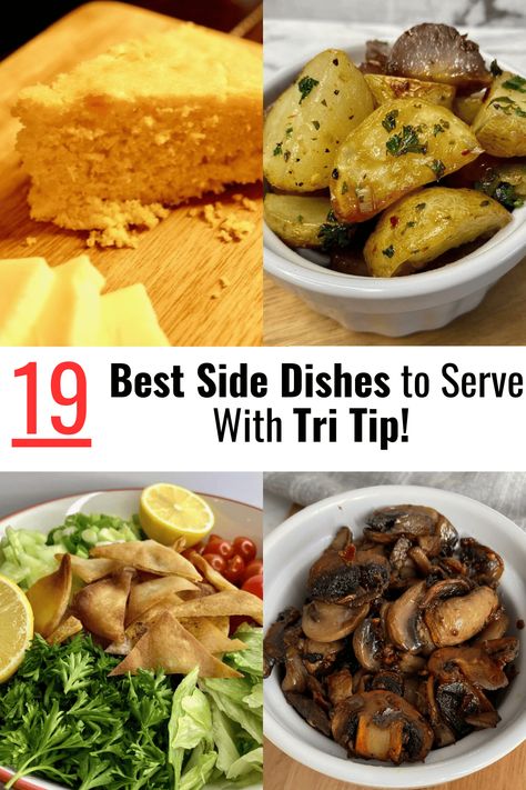 What to Serve with Tri Tip: 19 Tasty Sides! Tri Tip Meals, Cornbread With Corn, Zesty Salad, Local Milk, Simple Green Salad, Preserved Lemons, Tri Tip, Best Side Dishes, Mouth Watering Food