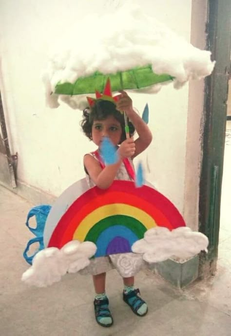 Rainbow Fancy Dress Ideas For School Competition, Rainbow Fancy Dress, Fancy Dress Competition Ideas, Best Fancy Dress Costumes, Indian Fancy Dress, Vegetable Costumes, Fancy Dress Costumes Kids, Boys Clothes Patterns, Kids Fancy Dress