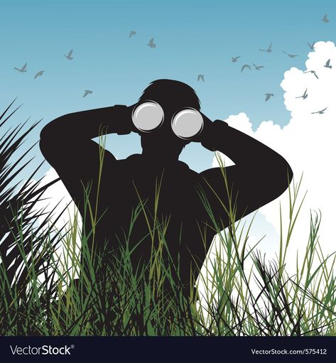 Bird Watcher, Human Silhouette, Png Images, Adobe Illustrator, Vector Free, Vector Images, High Resolution, Illustrator, Royalty Free