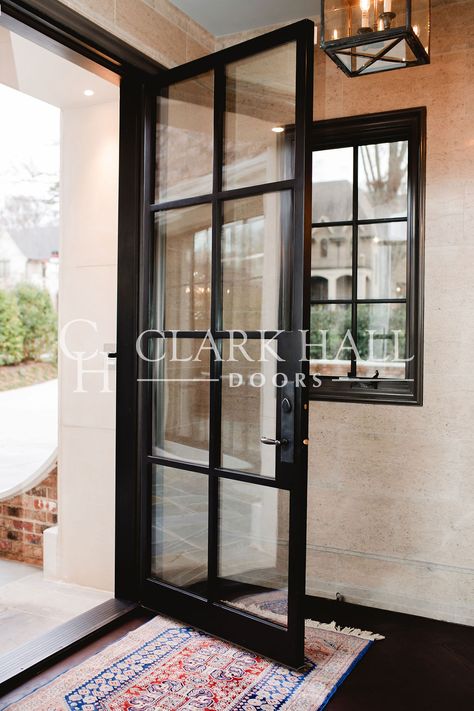 Portfolios by Clark Hall Doors - Contact Us Metal Front Door Ideas, Full Glass Front Door, Entry Door Styles, Iron Front Doors, Contemporary Exterior Doors, Contemporary Entry Doors, Metal Doors Exterior, Custom Exterior Doors, Lisbon Apartment