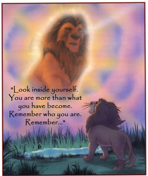 Haha. This image always comes to mind when we are counseled to remember who we are. Quotes Lion King, Lion King Quotes, Disney Love Quotes, Lion King Pictures, Il Re Leone, King Quotes, Lion King Art, Images Disney, Remember Who You Are