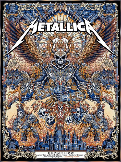 Metallica Poster, Metallica Concert, Metallica Art, Sofi Stadium, Rock Cover, Heavy Metal Art, Band Wallpapers, Heavy Metal Music, Rock Posters