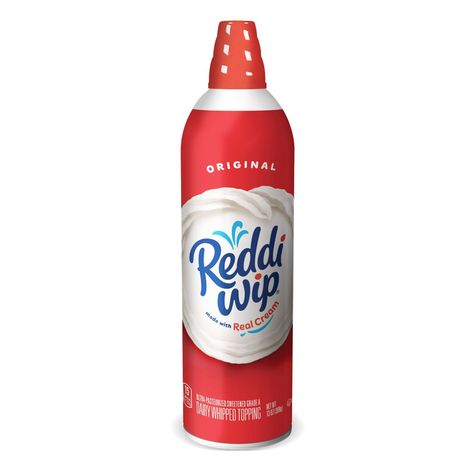 The real creamy Reddi whipped cream! Goes great with root beer and you can eat it by itself too! | Reddi Wip Original Whipped Cream by Weee! Redi Whip, Wipped Cream, Snack Pack Pudding, Whip Cream, Hot Chocolate Bars, Night Snacks, Delicious Snacks Recipes, Cream Tops, Whipped Topping