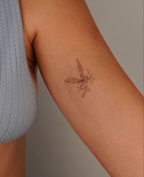 Small Fairy Tattoos, Pixie Tattoo, Soft Tattoo, Cupid Tattoo, Sticker Sleeve, Small Chest Tattoos, Small Girly Tattoos, Petite Tattoos, Cute Tiny Tattoos