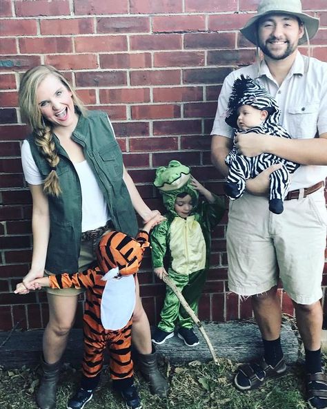 This Is Our Zoo. These Are Our Animals Animal Costumes For Kids, Family Themed Halloween Costumes, Safari Costume, Newborn Halloween Costumes, Animal Halloween Costumes, The Best Halloween Costumes, Best Halloween Costumes, Animal Costumes, Boy Halloween Costumes