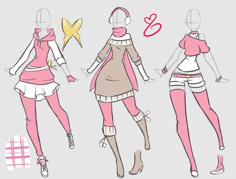 Clothing Drawings, Manga Clothes, Clothing Design Sketches, Drawing Anime Clothes, Poses References, Fashion Design Drawings, Fashion Design Sketches, Drawing Clothes, Drawing Base