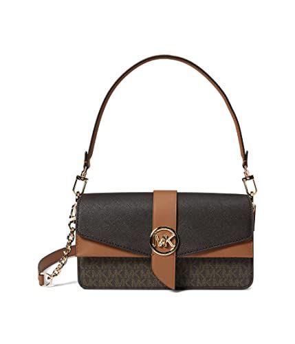 Michael Kors Greenwich Medium Convertible Shoulder Camel Leather Bag, Michael Kors Handbags Black, Michael Kors Bag Black, Navy Blue Bag, Michael Kors Tote Bags, Brown Crossbody Bag, Michael Kors Shoulder Bag, Leather Shoulder Handbags, Black Leather Crossbody Bag