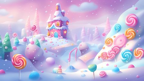 Candyland Background Landscape, Candyland Landscape, Candyland Background, Candyland Banner, Candy Land Background, Bullet Journal Frames, Birthday Tarpaulin Design, Christmas Screen Savers, Tarpaulin Design