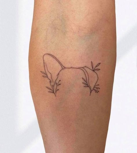 Tatoo Dog, Small Dog Tattoos, Tribute Tattoos, Paw Tattoo, 4 Tattoo, Petite Tattoos, Line Art Tattoos, Discreet Tattoos, Dainty Tattoos