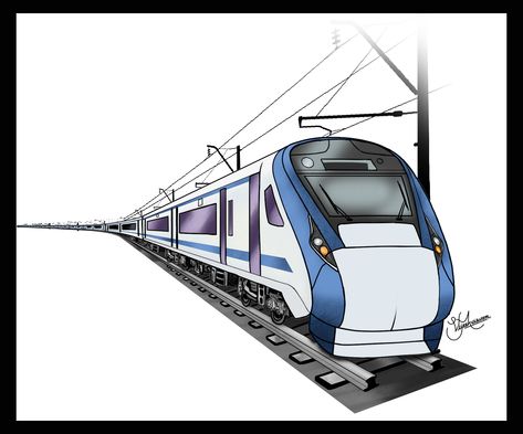 #vande_bharat #mathrubhumi #vijeshviswam Vande Bharat Train Drawing, Vande Bharat Express, Vande Bharat, Save Water Poster Drawing, Save Water Poster, Train Clipart, Train Drawing, Water Poster, Indian Railways