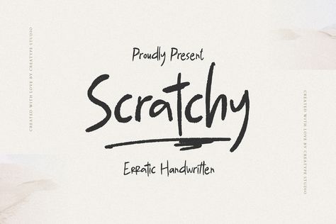 SCRATCHY ERRATIC HANDWRITTEN - FREE FONT on Behance Trending Fonts, Free Handwriting, Hand Drawn Fonts, Photography Watermark, Font Digital, Font Combinations, Free Hand Drawing, Best Free Fonts, Font Inspiration