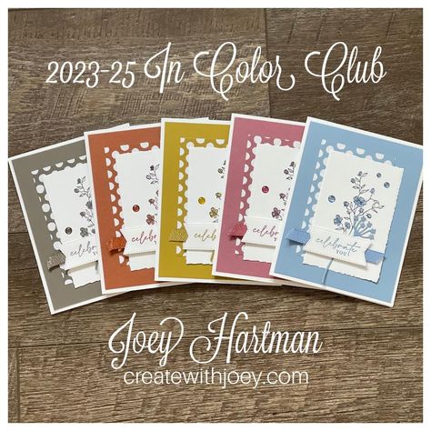 Stampin Up 2023-2025 In Color Cards, Stampin Up In Colors 2023-2025 Cards, Stampin Up In Colors 2023-2025, Stampin Up In Colors, Timeless Arrangements, Circle Sayings, Dainty Delight, Easy Greeting Cards, Stamping Crafts