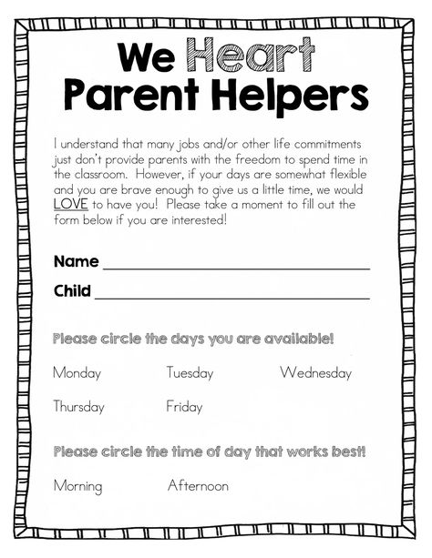 A great post about parent volunteers in the classroom and FREEBIE volunteer forms. Classroom Volunteer, Parent Teacher Communication, Family Involvement, Parent Volunteers, Notes To Parents, Back To School Night, Letter To Parents, Meet The Teacher, Beginning Of The School Year