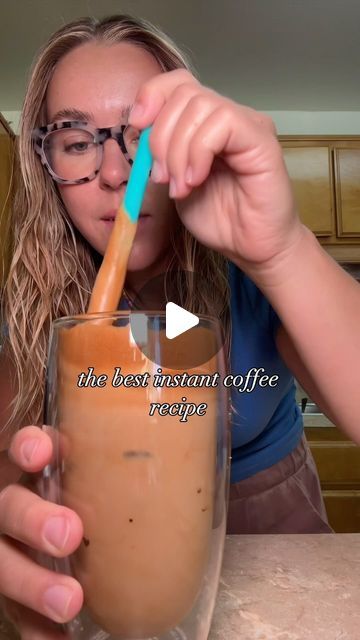 katie on Instagram: "so easy & only 3 ingredients 🫶🏻 #athomecoffee #instantcoffee #icedcoffee #icedcoffeerecipe #momlife" Keto Ice Coffee Recipe At Home, Quick And Easy Iced Coffee Recipe, Iced Coffee With Premier Protein, Sweet Iced Coffee Recipe, Pumpkin Spice Sauce Recipe, Healthy Coffee Recipes, Instant Iced Coffee Recipe, Drink Hacks, Virgin Territory