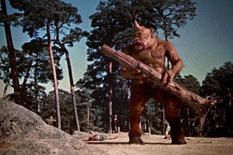 The 7th Voyage of Sinbad (1958) Movie Creatures, Golden Voyage Of Sinbad, King Kong 1933, Ray Harryhausen, Motion Animation, Halloween Monster, Movie Monsters, King Kong, Sci Fi Fantasy