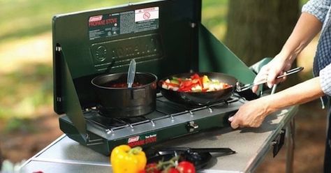 7 Camping Favorites Destined for Your Home Camp Stove Recipes, Coleman Stove, Propane Camp Stove, Best Camping Stove, Camping Cornwall, Coleman Camping Stove, Portable Gas Stove, Propane Stove, New Stove