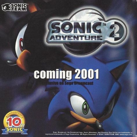 Sonic Adventure 2 Aesthetic, Sonic Aesthetic, Phantasy Star Online, Gaming Magazines, Sonic Adventure 2, Retro Gaming Art, Video Game Posters, Sega Dreamcast, Sonic Funny