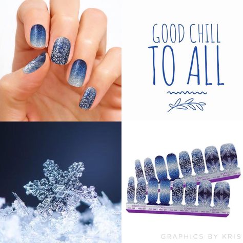 Good chill to all - Color Street holiday collection 2019 www.Primopolish.com Nails Color Street, Nails Real, Girl Time, Nail Color Trends, Lovely Nails, Unicorn Nails, Nail Polish Brands, Street Nails, Blue Snowflakes