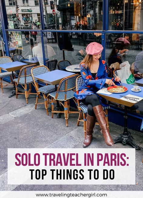 Solo Trip To Paris, Paris Travel Wardrobe, Travel In Paris, Activities In Paris, Solo Summer, French Trip, Paris Things To Do, Paris Activities, A Day In Paris