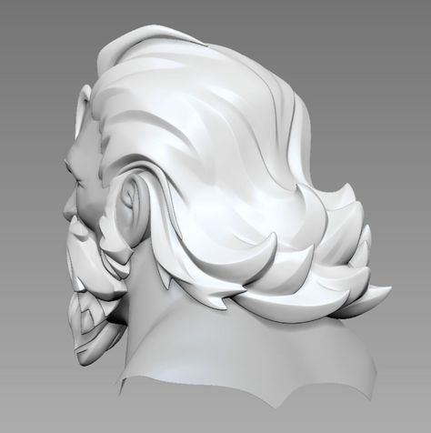 ArtStation - Rein, Olivier Couston Stylized Hair, Blender Hair, Overwatch Fanart, 3d Hair, 3d Concept, Dust Particles, 3d Tutorial, 3d Modelling, New Stuff