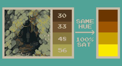 Pixel Artstyle, Dark Pixel Art, Hue Shifting, Pixels Art, Pixel Art Tutorial, Art Help, Isometric Art, Pixel Games, Pixel Art Design