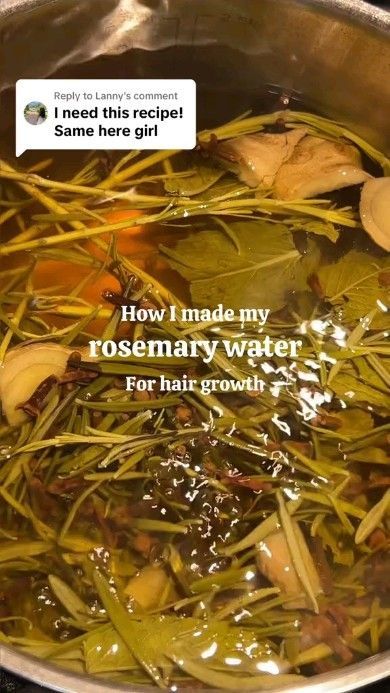 Hair Growth Tips & Hacks 💕 on Reels | Lana Del Rey · Radio Rosemary Water For Hair Growth, Hair Growth Mask Diy, Diy Hair Growth Oil, Curly Hair Growth, Rosemary Hair Growth, Rosemary Water, Healthy Natural Hair Growth, Hair Growth Foods, Rosemary Oil For Hair