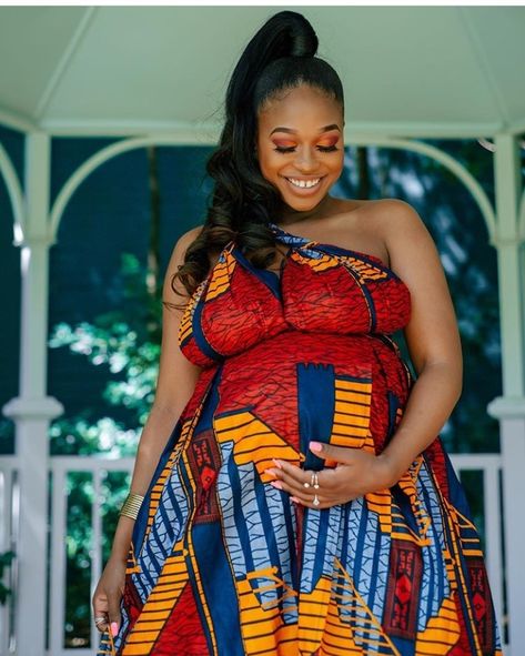 Short Ankara Maternity Gowns, African Dresses For Women Ankara Style, Ankara Maternity, African Dresses For Women Ankara, African Maternity Dresses, Dress For Pregnant, Beautiful Ankara Styles, Trendy Maternity Outfits, Ankara Short Gown Styles