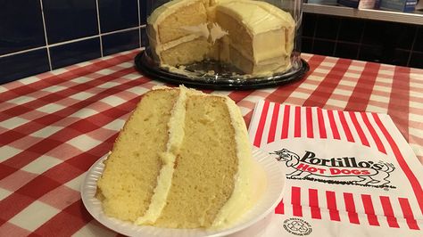 Petition · The Portillo's organization: The return of the fabled Portillo's lemon cake! · Change.org Portillos Lemon Cake Recipe, Forbidden Fruit, Lemon Cake Recipe, Lemon Desserts, Lemon Cake, Vanilla Cake, Hot Dogs, Love Food, Lemon