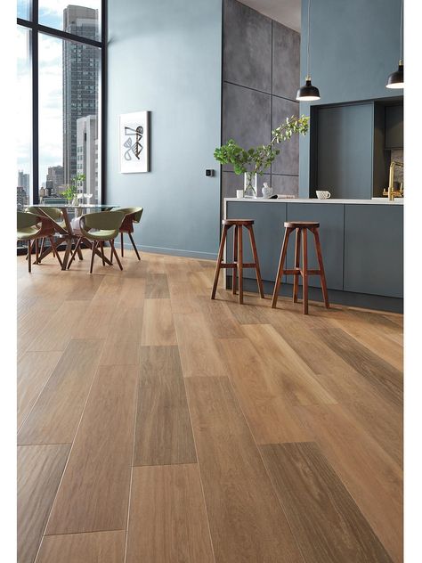 Laminate Parquet Flooring, Tiles Living Room, Wood Floor Design, Karndean Flooring, Barn Kitchen, Open Plan Kitchen Living Room, Luxury Flooring, Small Home Offices, Natural Flooring