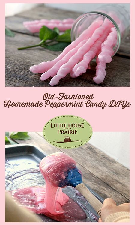 Old-Fashioned Homemade Peppermint Candy DIYs Old Fashioned Hard Candy, Diy Candied Fruit, Little House On The Prairie Recipes, Peppermint Candy Recipe, Pulled Candy Recipe, Peppermint Dessert Recipes, Hard Candy Recipe, Home Made Candy, Hard Candy Recipes