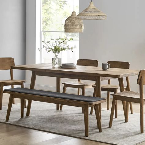 Best Castlery Furniture On Sale 2022 | POPSUGAR Home Table With Bench, Set Dining Table, Table With 4 Chairs, Dining Set With Bench, Dinning Room Design, Cozy Spaces, Rental House, Dining Table With Bench, House Things