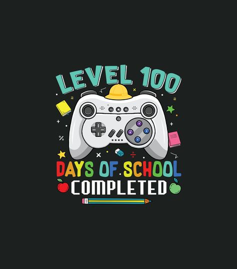 Are you looking for a stylish and comfortable 100 days of school completed unisex t-shirt? Look no further than our level 100 days of school completed shirt! Made from 100% cotton, this shirt is perfect for any student or fan of education. Printed with a colorful svg image of a student completing their 100th day of school, this shirt is sure to bring a smile to your face every time you wear it. Whether you're celebrating the accomplishment or just showing your support, our level 100 days of school completed shirt is the perfect way to show your dedication to learning. 100 days of school,100th day of school,100 days of school svg boy,100 days boy shirt,100 days boy svg,level 100 days svg,school shirt svg,100 days of school svg boys,level 100 days,100th day of school svg,back to school,schoo 100 Días De Clases, 100days Of School Shirt, 100th Day Of School Crafts, 100 Days Of School Svg, Sublimation Gifts, Diy Baby Headbands, Halloween Tee Shirts, School Spirit Shirts, Gamer Boy