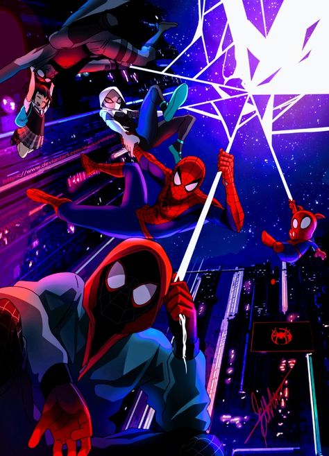 Miles Morales - Ultimate Spider-Man, Into the Spider-Verse Kapten Marvel, Spider People, All Spiderman, Image Spiderman, Into The Spider Verse, Spiderman Spider, Spiderman Artwork, Marvel Comics Wallpaper, Marvel Spiderman Art