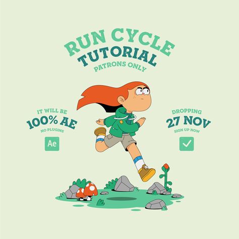 Markus Magnusson, Running Illustration, Run Cycle, Doodle Characters, Character Graphic, Create Animation, Motion Design Animation, Doodle Designs, Character Design Animation