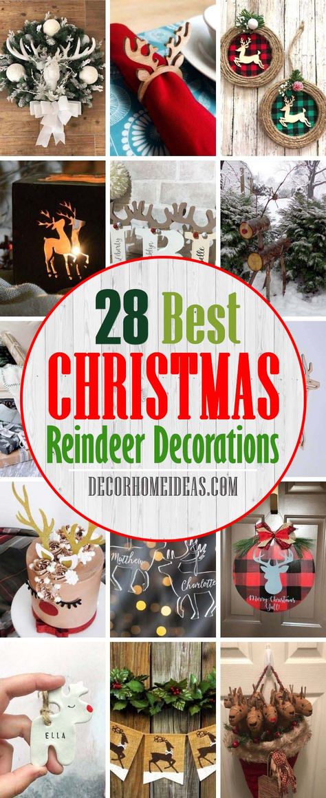 Reindeers Christmas Decorations, Diy Christmas Reindeer Decoration, Reindeer Centerpieces Table Decorations, Reindeer Table Centerpieces, Diy Reindeer Decorations, Diy Reindeer Ornaments, Reindeer Centerpieces, Reindeer Decorations Christmas, Christmas Reindeer Craft