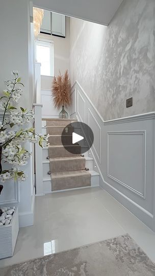 115K views · 15K reactions | Happy Sunday 💗

20% off @imperaitalia with code tanya20 ends tonight! After this it’ll revert back to code tanya10 for 10% off! 

For reference we have used shade Crystal from the Gimcyn range on our staircase feature wall and shade Diamond from the Gimcyn Luxury range in our bedroom. 

Check out my impera italia highlight for tutorial and application tips, or feel free to ask any questions in the comments section below 👇🏻 

.
.
.
.

#metallicpaint #hallwaydecor #hallway #hallwayinspo #entrancedecor #luxedecor #glamhome #paradiseinterior #panelling
#thewelldressedhouse #interior125 #interior123 #interior4you1 #interiorstyling #interiordecor #greyhome #greydecor #greyinterior #inspire_me_home_decor #interiorinspo #newbuild #firsttimebuyer #actualinstagramhome Staircase Feature Wall, Staircase Feature, Landing Decor, Closet Transformation, House Staircase, Luxe Decor, Happy New Week, Water Fall, Inspire Me Home Decor