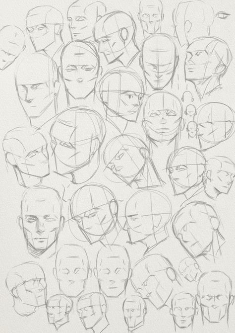 Face Croquis, Front Face Drawing, 얼굴 드로잉, 그림 낙서, Drawing Heads, 얼굴 그리기, Human Anatomy Art, Desen Anime, 인물 드로잉